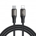 Laidas USB C - iPhone 12/13 8pin (Lightning) 30W greito krovimo (QC3.0) 2m juodas (black) Joyroom SA25-CL3 